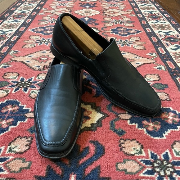 Bruno Magli Raging Leather Slip-Ons - Picture 3 of 10